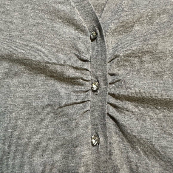 Talbots Cardigan Sweater Wmns Sz M cotton’s blended Rhinestone Buttons - Picture 3 of 7